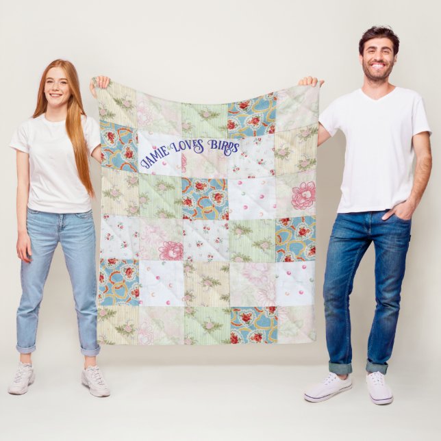 Vintage Qualität anpassen Fleecedecke (Beispiel)