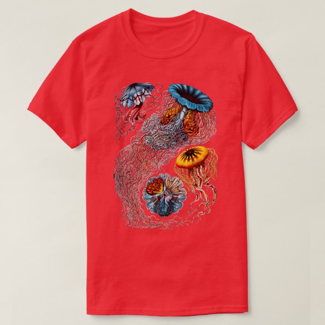 Vintage Qualle von Ernst Haeckel 1 T-Shirt (Design vorne)