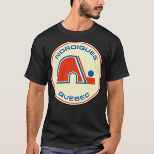 Vintage Quebec Nordiques-Shirt mit Distressed-Effe T-Shirt