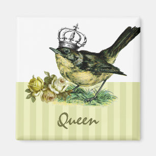 Vintage Queen Bird Valentinstag Geschenk Magnet