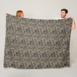 Vintage Queen Esther Tapestry Stickerei Lila Fleecedecke