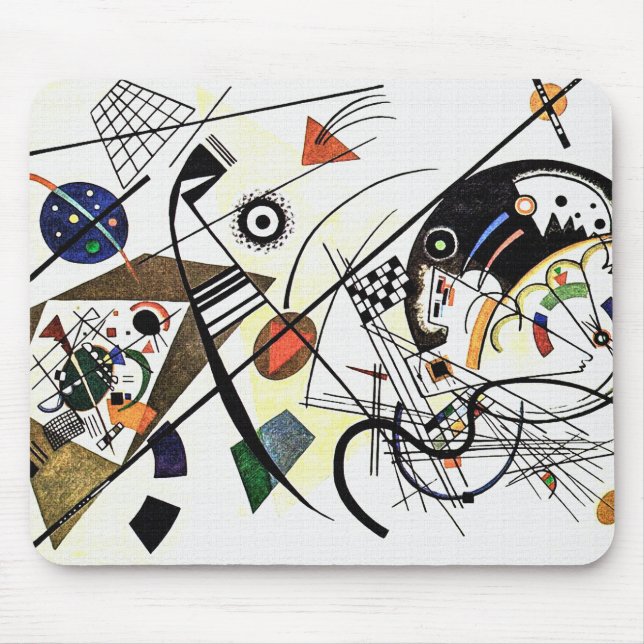Vintage Querstraße - Kandinsky Art Mousepad (Vorne)