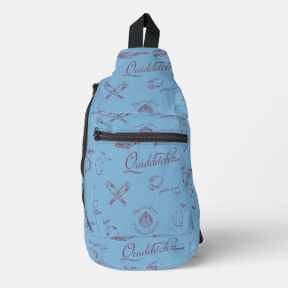 Vintage QUIDDITCH™ Skizzenmuster Crossbody Bag