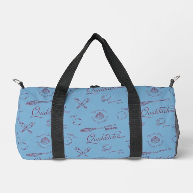 Vintage QUIDDITCH™ Skizzenmuster Duffle Bag (Vorderseite)