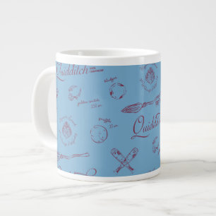 Vintage QUIDDITCH™-Skizzenmuster Jumbo-Tasse