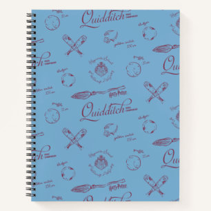 Vintage QUIDDITCH™-Skizzenmuster Notizbuch