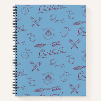 Vintage QUIDDITCH™-Skizzenmuster Notizbuch