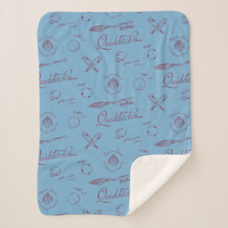 Vintage QUIDDITCH™-Skizzenmuster Sherpadecke