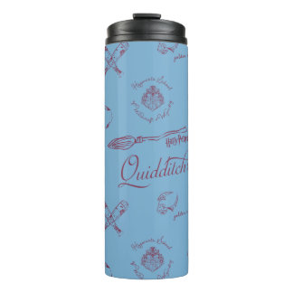 Vintage QUIDDITCH™ Skizzenmuster Thermosbecher
