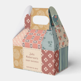 Vintage-Quilt-Baby-Shower-Geschenkbox Geschenkschachtel