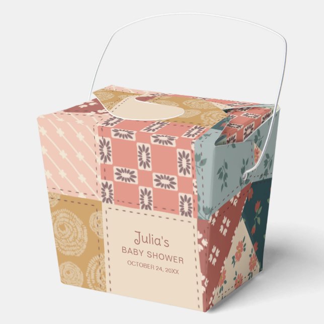Vintage-Quilt-Geschenkbox Geschenkschachtel (Vorderseite)