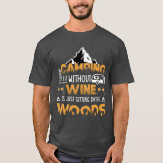 Vintage Quote Camping Adventure girl T-Shirt