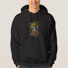 Vintage Rabbit Workout Motivation Art Hoodie