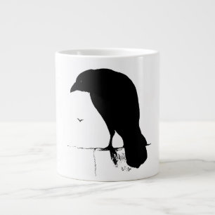 Vintage Rabe - Individuelle Gothic-Krähen Raben Jumbo-Tasse