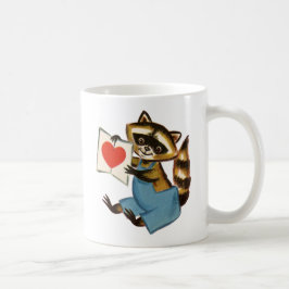 Vintage Raccoon-Liebe Kaffeetasse