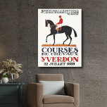 Vintage Race Horse Derby Jockey Equestrian Leinwanddruck<br><div class="desc">Vintage Race Horse Derby Jockey Equestrian Canvas Print</div>