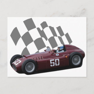 vintage racing car post card 8 postkarte