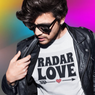 Vintage RADAR-LIEBE-T - Shirt der 1970er Jahre