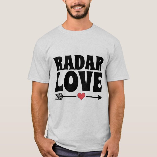 VINTAGE RADAR-LIEBE-T - Shirt der 1970er Jahre (Vorderseite)