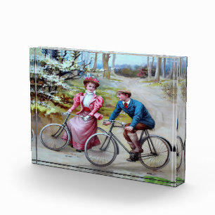 Vintage Radfahrer Fotoblock