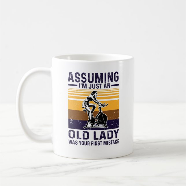 Vintage-Radfahrt-Shirt Kaffeetasse (Links)