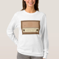 Vintage-Radio aus Holz von 1940er Retro