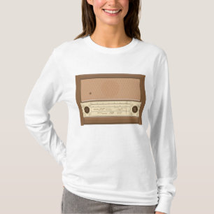 Vintage-Radio aus Holz von 1940er Retro T-Shirt