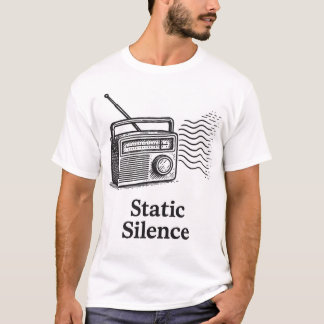 Vintage Radio betitelt: Statisch Stumm T-Shirt