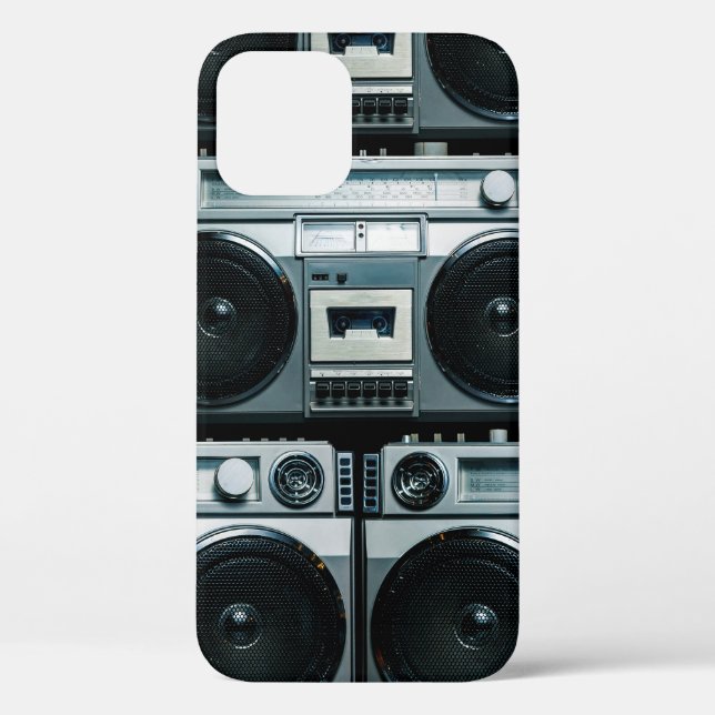 Vintage-Radio-Boombox Case-Mate iPhone Hülle (Rückseite)