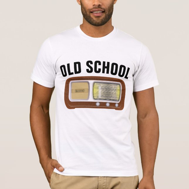 VINTAGE RADIO-T - Shirt DER ALTEN SCHULE (Vorderseite)