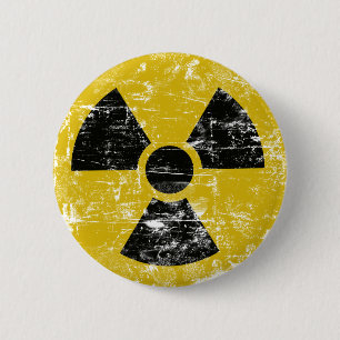 Vintage Radioaktiv Button