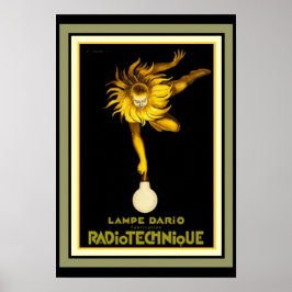 Vintage Radiotechnik Ad Poster 13 x 19