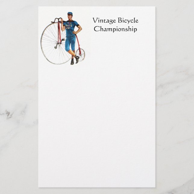 Vintage Radmeisterschaft Briefpapier (Vorderseite)