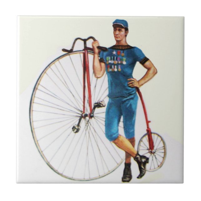 Vintage Radmeisterschaft Fliese (Vorderseite)