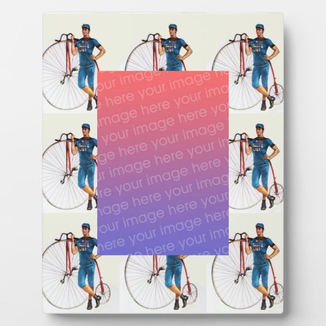 Vintage Radmeisterschaft Fotoplatte (Vorderseite)