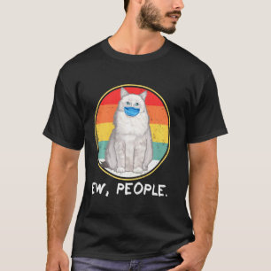 Vintage Ragdoll Ew People Cat Tragemaske T-Shirt