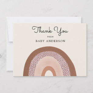 Vintage-Rainbow-Girl-Baby-Shower-Dankeskarten-Post Karte