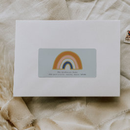 Vintage Rainbow-Rücksendeadressen-Aufkleber Adressaufkleber