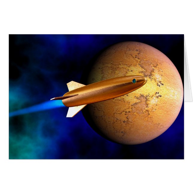 Vintage Rakete (Vorderseite (Horizontal))