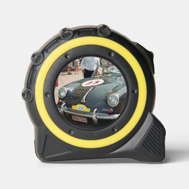 Vintage Rally Car Tape Measure Maßband (Vorderseite)