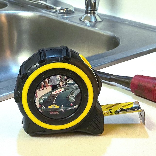 Vintage Rally Car Tape Measure Maßband (Von Creator hochgeladen)