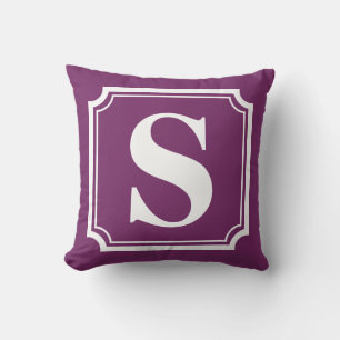 Vintage-Rand Personalisiertes Monogramm-Kissen Kissen