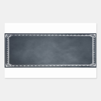 Vintage-Rand-Rahmen-Schwarzes-Board-Rechteck-Aufkl Rechteckiger Aufkleber