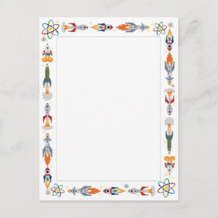 Vintage Ränder Postkarte