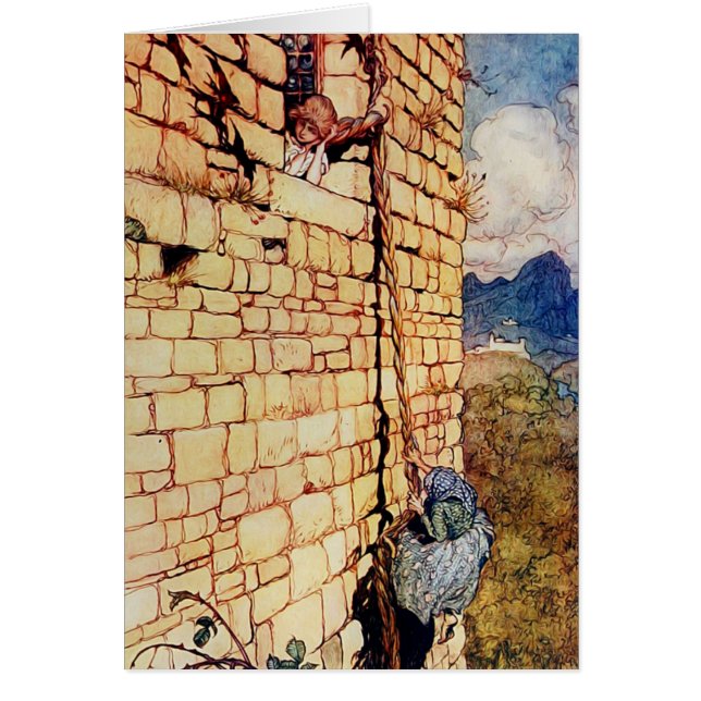 Vintage-Rapunzel-Märchen (Vorne)