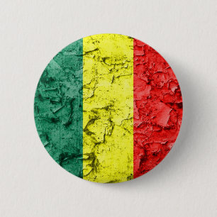Vintage rasta Flagge Button