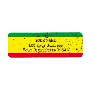 Vintage rastafarian Flag-Adresse