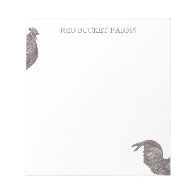 Vintage Rasterfarm Notizblock (Vorderseite)