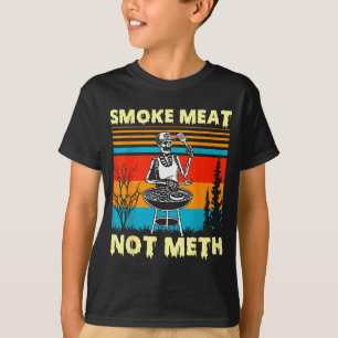Vintage-Räucherfleisch Nicht Skelett Lustiger Barb T-Shirt