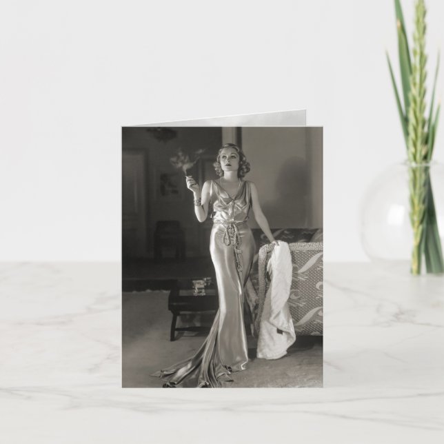 Vintage "Raucherkarte" Feiertagskarte (Vorderseite)